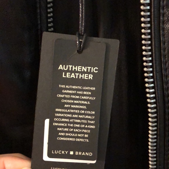 Lucky Brand Leather Jacket - Picture 5 of 6